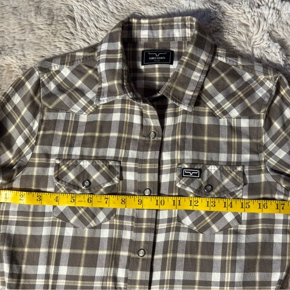 Kimes Ranch Women's Plaid Snap Cowgirl Shirt Coolmax Bamboo Cotton Flannel Small - Picture 7 of 9
